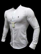 Load image into Gallery viewer, Father Sons Super Slim Stretch Classic White Grandad Collar - FS170