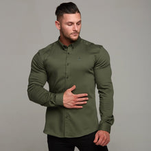 Load image into Gallery viewer, Father Sons Super Slim Stretch Khaki Denim Long Sleeve - FS211