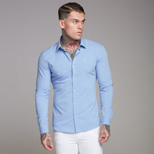 Load image into Gallery viewer, Father Sons Super Slim Ultra Stretch Classic Light Blue Shirt - FS356