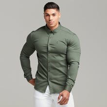 Load image into Gallery viewer, Father Sons Super Slim Stretch Khaki Denim Long Sleeve - FS211