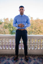 Load image into Gallery viewer, Father Sons Super Slim Luxe Ultra Stretch Cornflower Blue Long Sleeve - FS385