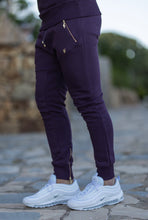 Load image into Gallery viewer, Father Sons Plum / Purple & Gold Overhead Hoodie Top with Zipped Pockets - FSH485 (PRE ORDER / DISPATCH DATE 31ST AUGUST)