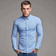 Load image into Gallery viewer, Father Sons Super Slim Ultra Stretch Classic Light Blue Shirt - FS356