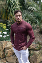 Load image into Gallery viewer, Father Sons Super Slim Stretch Burgundy & White Ditsy Print FS188