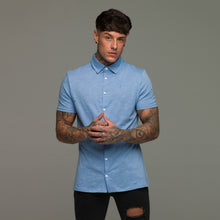 Load image into Gallery viewer, Father Sons Super Slim Baby Blue Jersey Short Sleeve - FSH015
