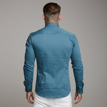 Load image into Gallery viewer, Father Sons Super Slim Stretch Teal Denim Long Sleeve - FS327
