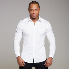 Load image into Gallery viewer, Father Sons Super Slim Luxe Ultra Stretch Classic White Long Sleeve -  FS331
