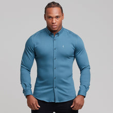Load image into Gallery viewer, Father Sons Super Slim Stretch Teal Denim Long Sleeve - FS327
