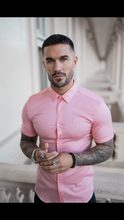 Load image into Gallery viewer, Father Sons Super Slim Luxe Ultra Stretch Pink Short Sleeve -  FS390
