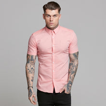Load image into Gallery viewer, Father Sons Super Slim Ultra Stretch Pink Short Sleeve - FS519
